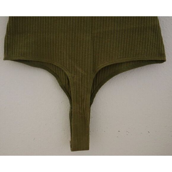 n:Philanthropy 07632PTL00 Women's Sz XS Olive Green Langley Thong Bodysuit - Picture 5 of 6
